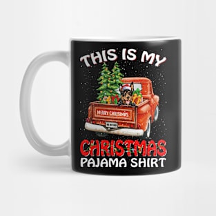 This Is My Christmas Pajama Shirt Australian Kelpie Truck Tree Mug